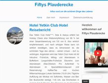 Tablet Screenshot of fiftysplauderecke.info